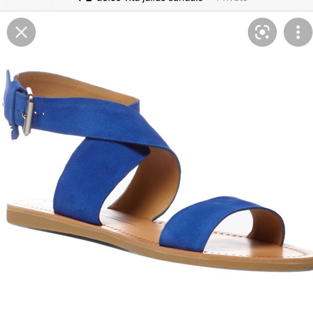 Dolce Vita Julius Blue Suede Sandals